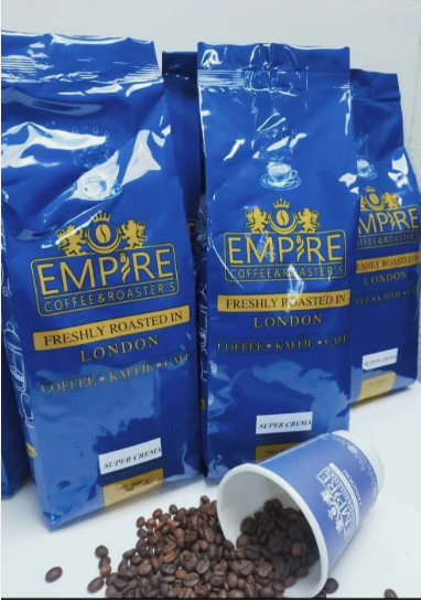 Empire 1KG Super Crema Fresh Roasted Coffee Beans.